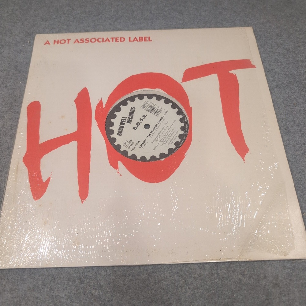 B.O.S.E. Batman The Original Swing 12" Vinyl Single Rockwell Records 1989 VG - Picture 3 of 6